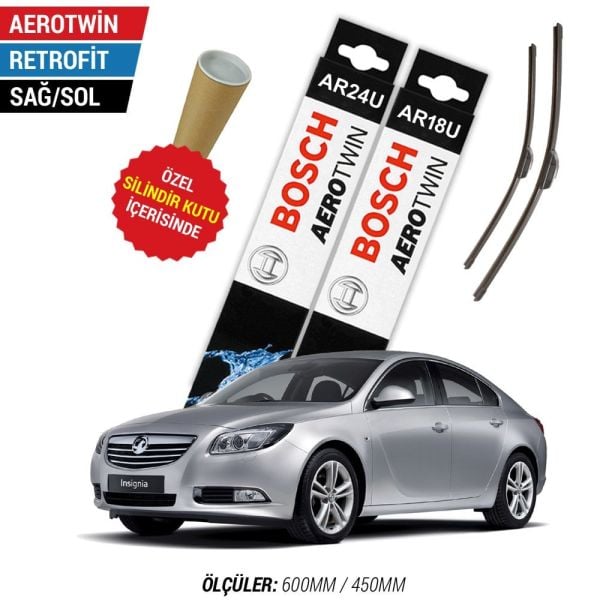 Opel İnsignia Silecek Takımı (2008-2016) Bosch Aerotwin Retrofit