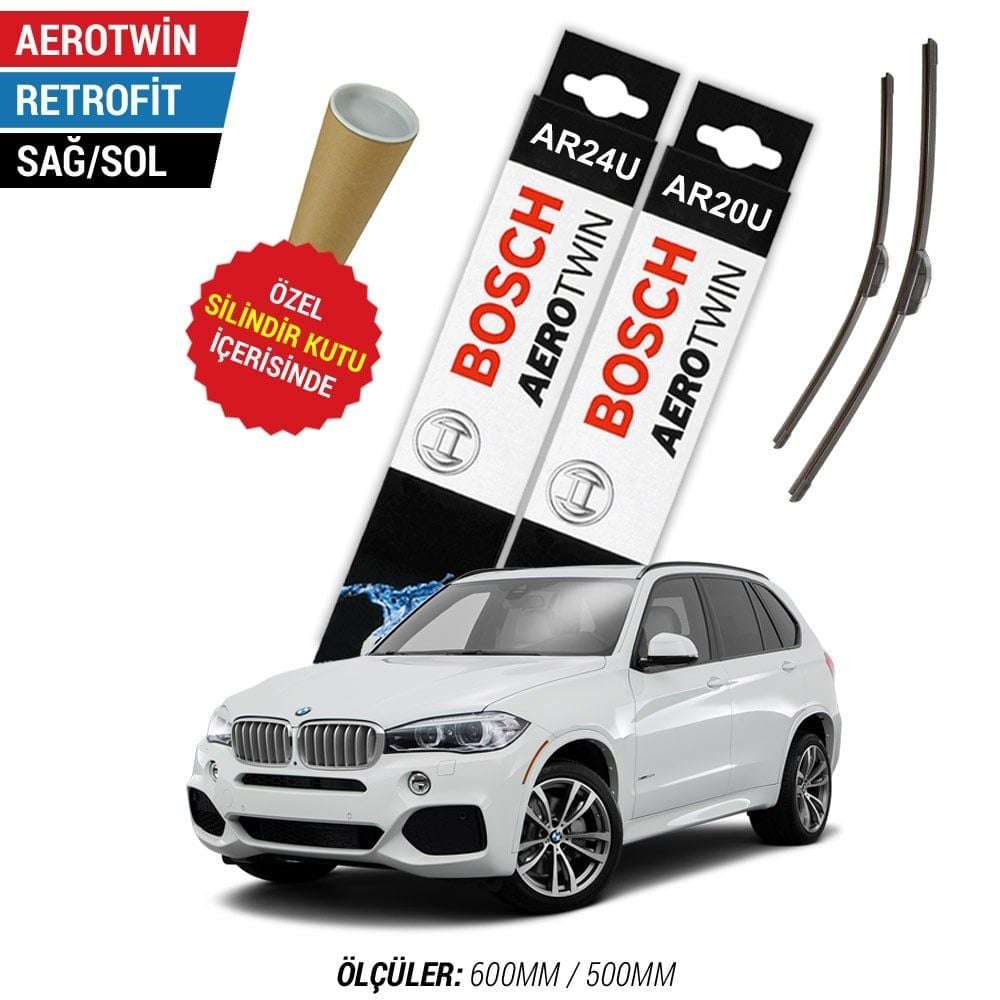 BMW X5 Silecek Takımı (2014-2018 F15/F85) Bosch Aerotwin