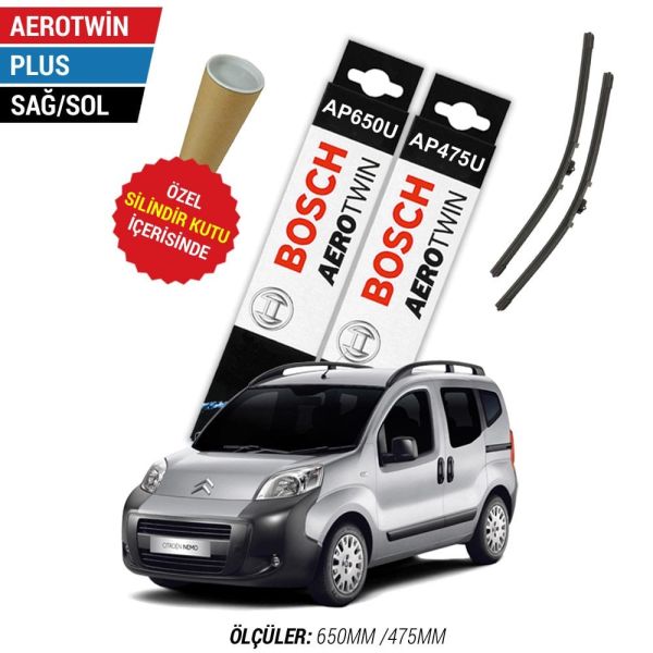 Citroen Nemo Silecek Takımı (2008-2017) Bosch Aerotwin Plus