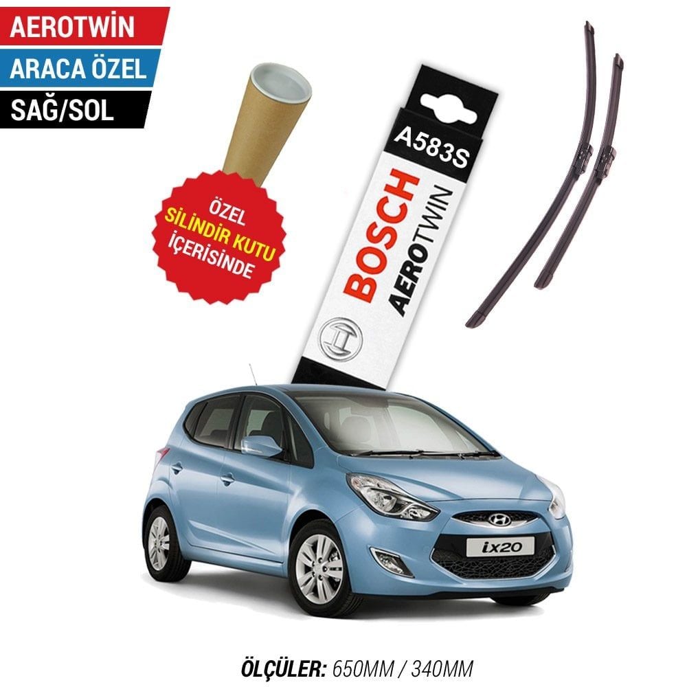 Hyundai İX20 Silecek Takımı (2011-2014) Bosch Aerotwin A583S
