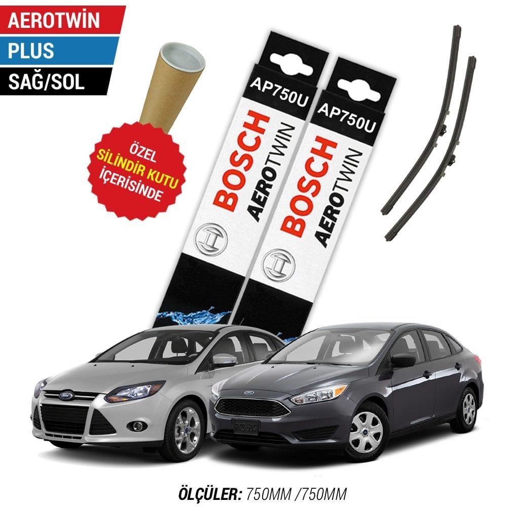 Ford Focus 3 Silecek Takımı (2012-2018) Bosch Aerotwin Plus
