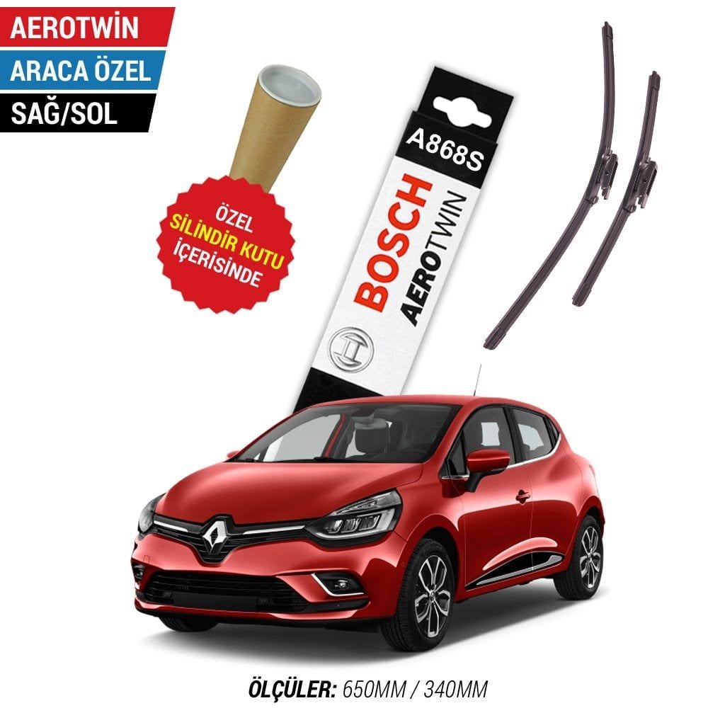 Renault Clio 4 Silecek Takımı (2012-2020) Bosch Aerotwin A868S