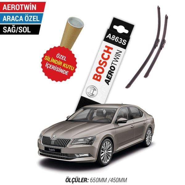 Skoda Superb Silecek Takımı (2015-2023) Bosch Aerotwin A863S