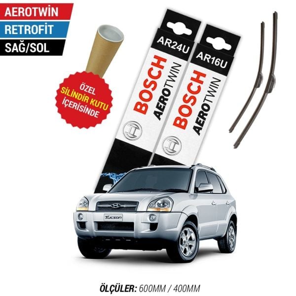Hyundai Tucson Silecek Takımı (2005-2010) Bosch Aerotwin