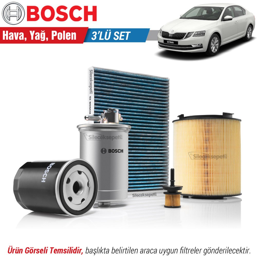 Skoda Octavia 1.0 TSI Bosch Filtre Bakım Seti (2016-2020)