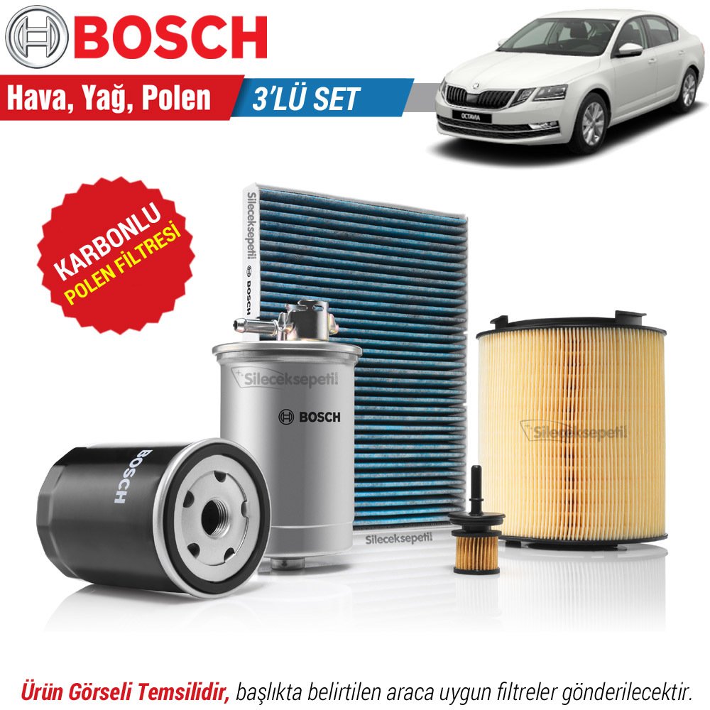 Skoda Octavia 1.0 TSI Bosch Filtre Bakım Seti (2016-2020)