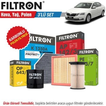 Skoda Octavia 1.0 TSI Filtron Filtre Bakım Seti (2016-2020)