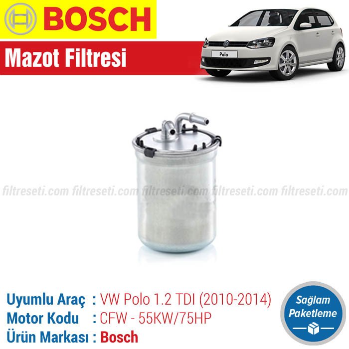 VW Polo 1.2 TDI Bosch Yakıt Filtresi (2010-2014)