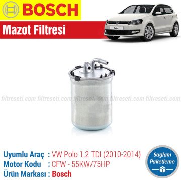 VW Polo 1.2 TDI Bosch Yakıt Filtresi (2010-2014)