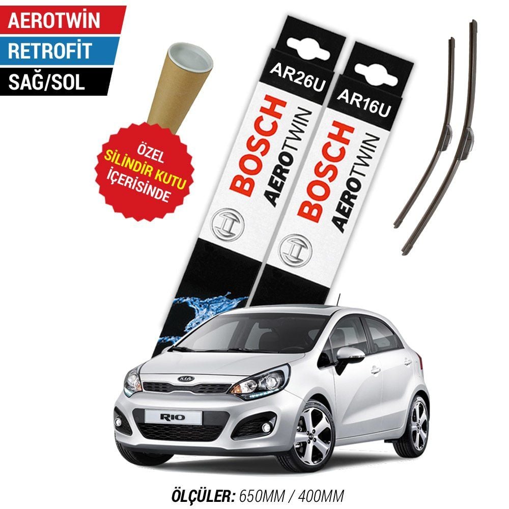 Kia Rio Silecek (2012-2017) Bosch Aerotwin Retrofit