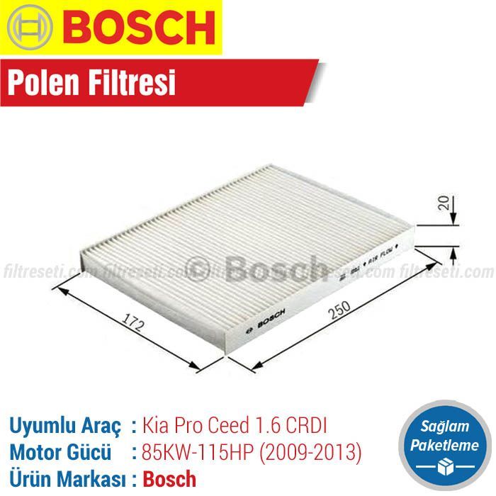 Kia Pro Ceed 1.6 CRDI Bosch Polen Filtresi (2008-2013)