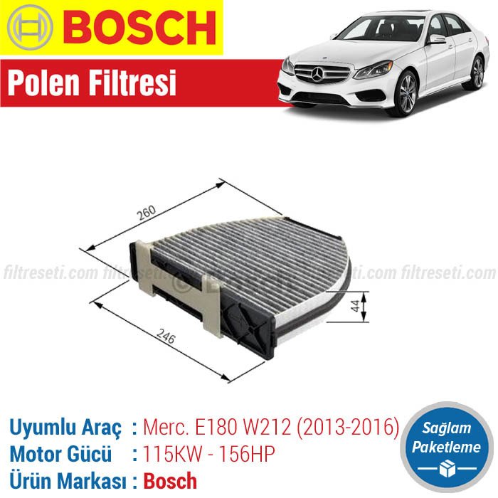 Mercedes E180 W212 Bosch Karbonlu Polen Filtresi (2013-2016)