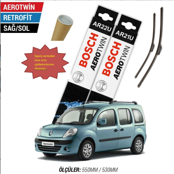 Renault Kangoo Silecek (2008-2010) Bosch Aerotwin Retrofit