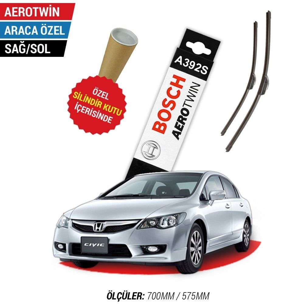 Honda Civic Sedan Silecek (2006-2012 FD6) Bosch Aerotwin