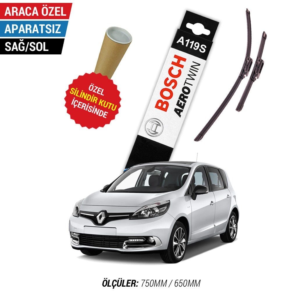 Renault Scenic Silecek Takımı (2010-2015) Bosch Aerotwin A119S