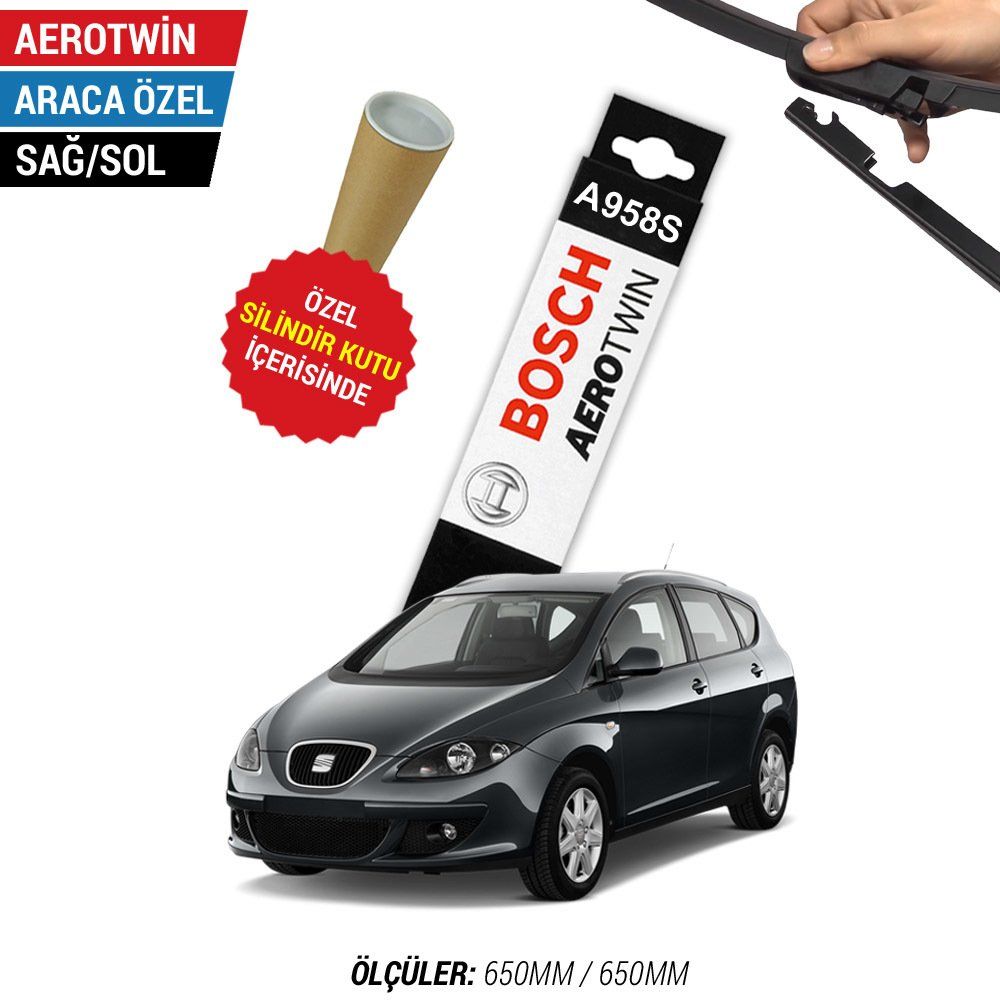 Seat Altea Silecek Takımı (2004-2008) Bosch Aerotwin A958S