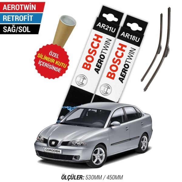 Seat Cordoba Silecek Takımı (2003-2005) Bosch Aerotwin
