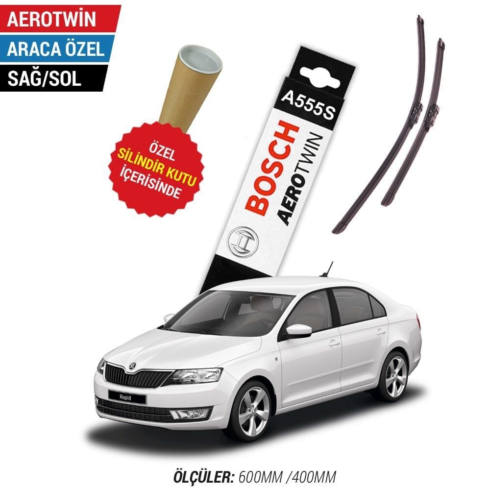 Skoda Rapid Silecek Takımı (2012-2019) Bosch Aerotwin A555S