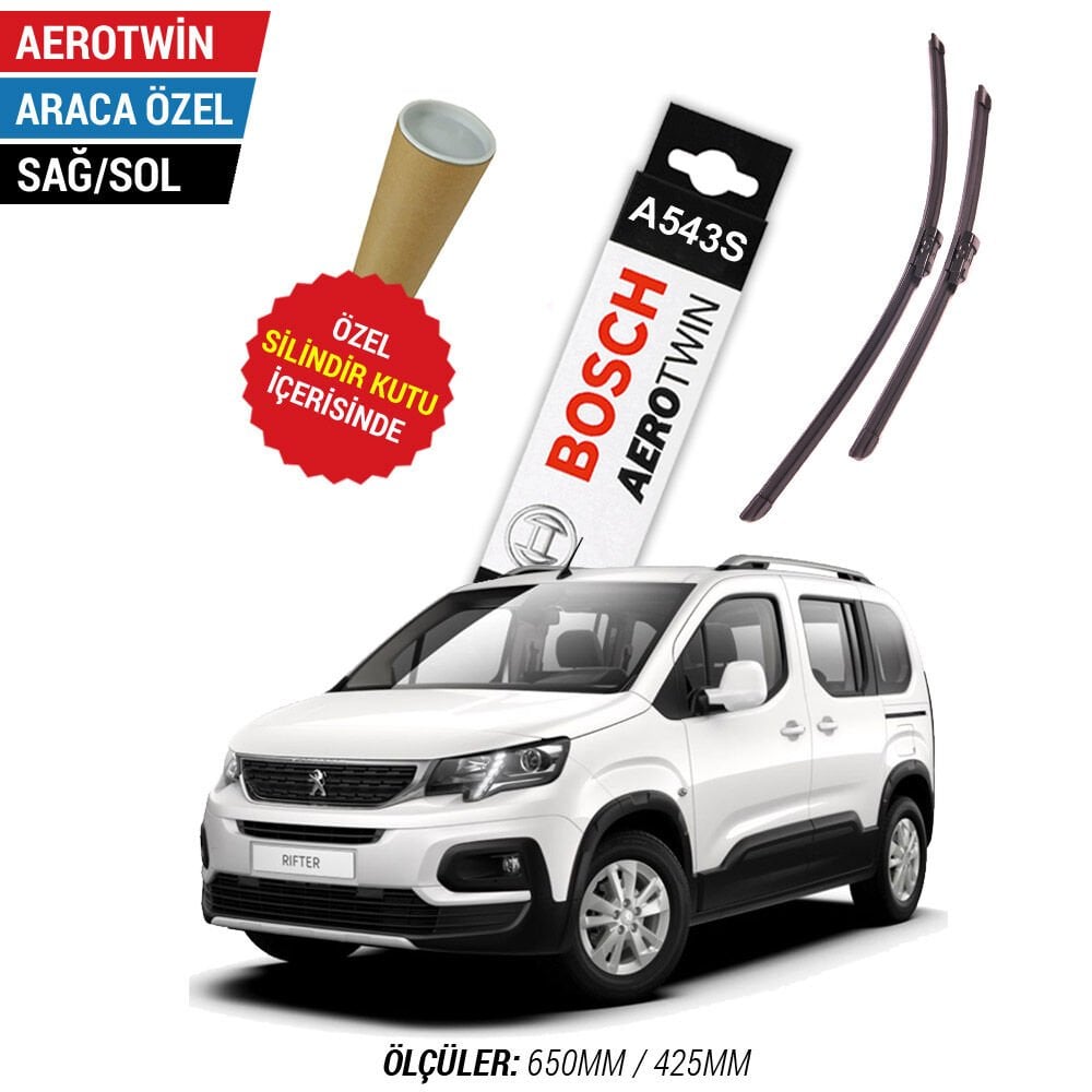 Peugeot Rifter Silecek (2019-2025) Bosch Aerotwin A543S