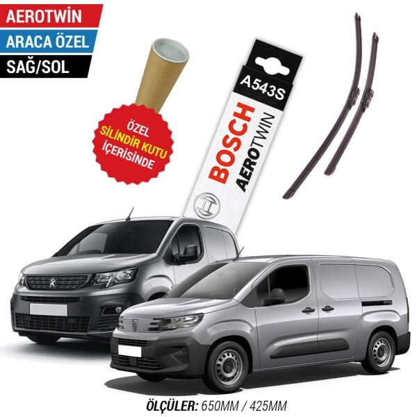 Peugeot Partner Silecek (2019-2025) Bosch Aerotwin A543S