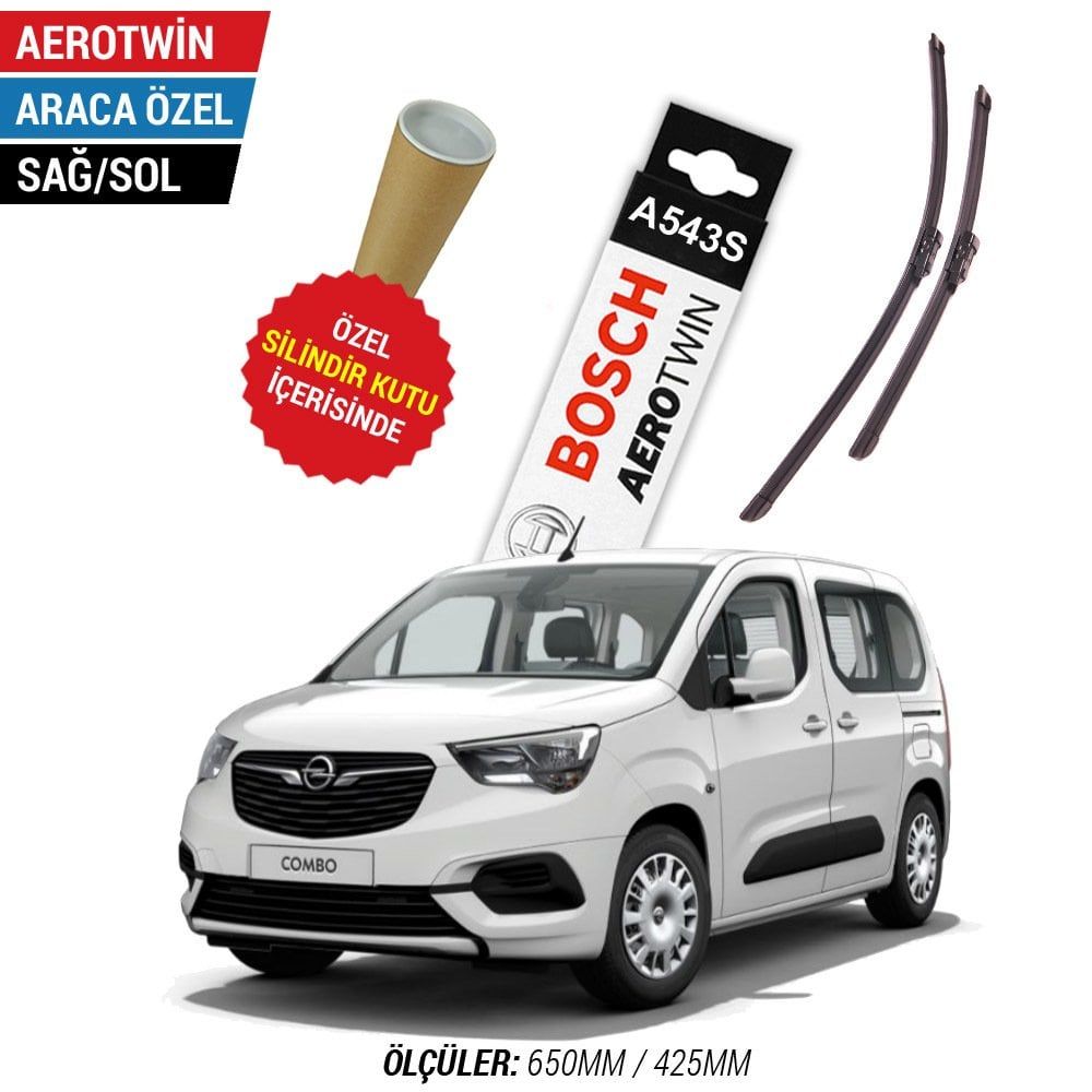 Opel Combo Silecek (2019-2025) Bosch Aerotwin A543S