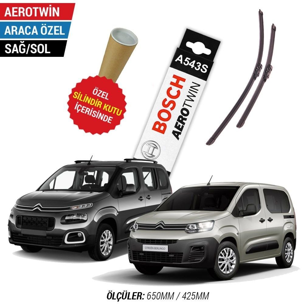Citroen Berlingo Silecek (2019-2024) Bosch Aerotwin A543S