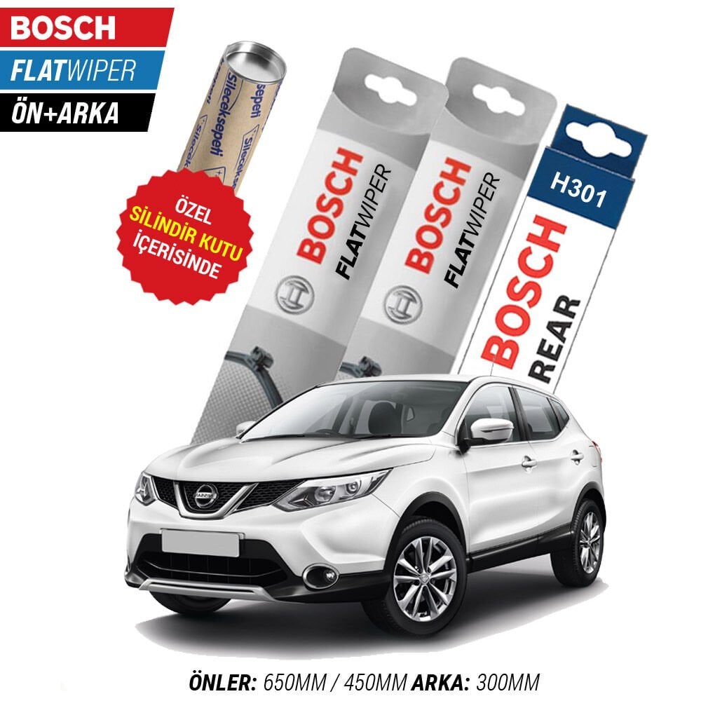 Nissan Qashqai Ön Arka Silecek (2014-2021) Bosch Aeroeco