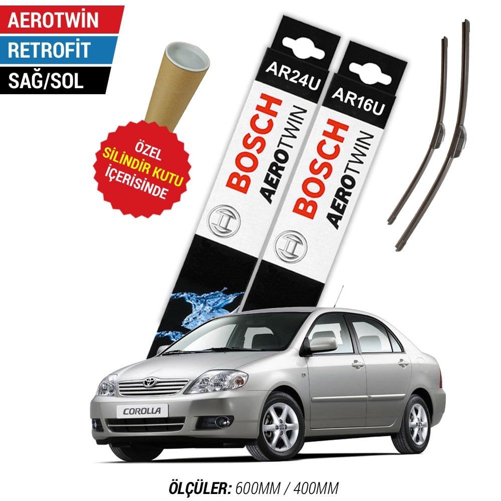 Toyota Corolla Silecek (2002-2006) Bosch Aerotwin Retrofit