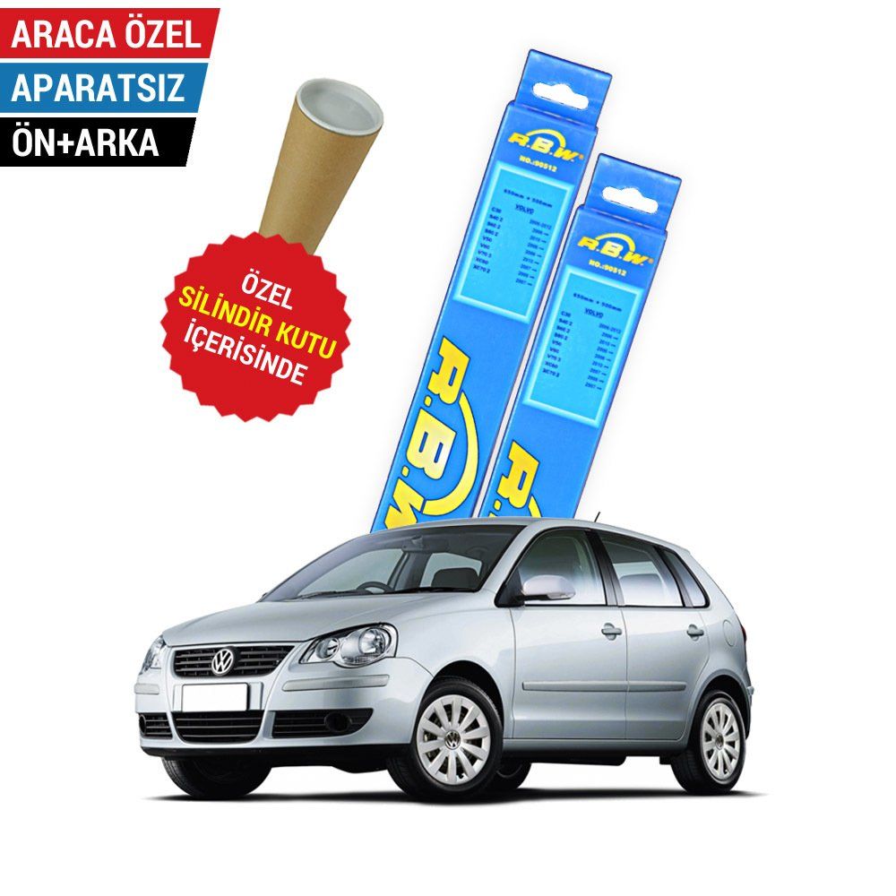 VW Polo Ön Arka Silecek Takımı (2005-2009) RBW