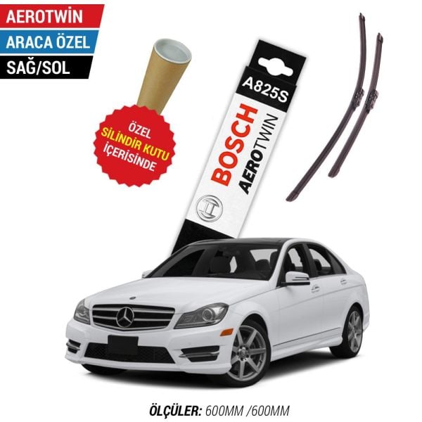 Mercedes C W204 Silecek Seti (2013-2014) Bosch Aerotwin A825S