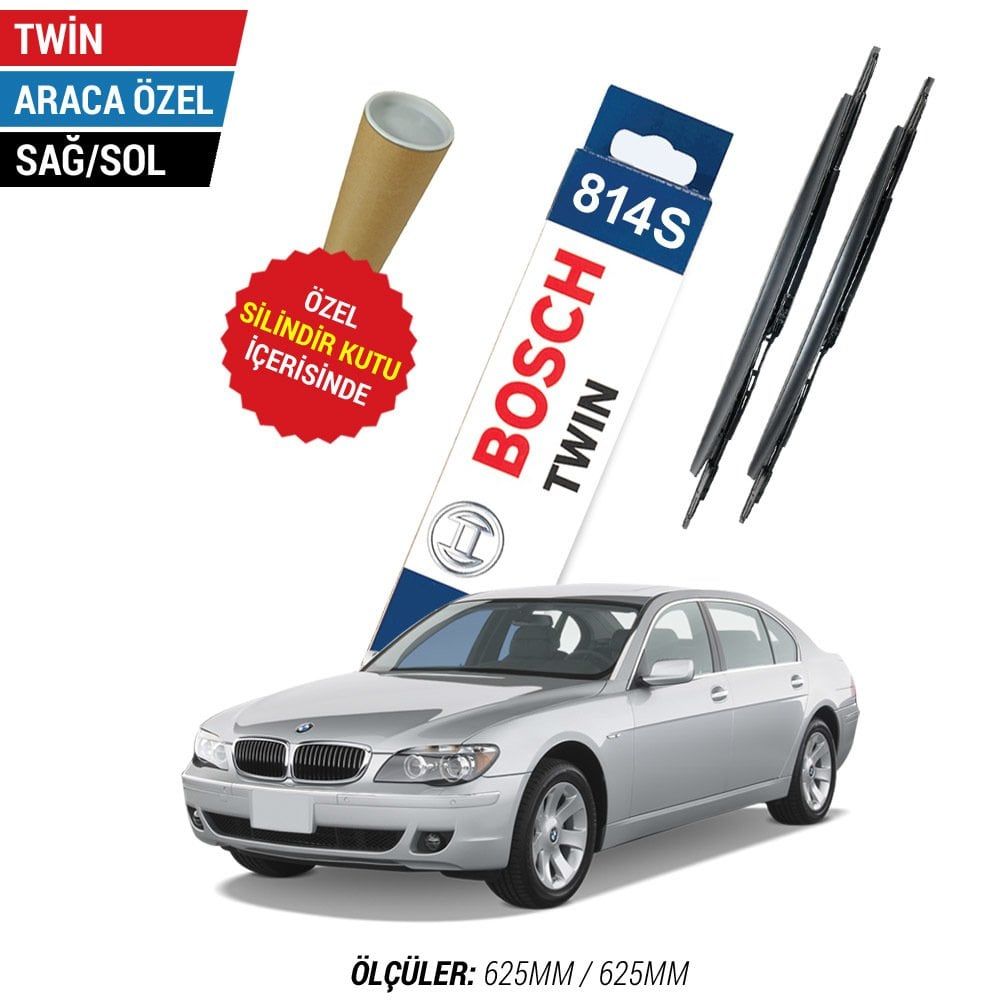 Bmw E65 E66 Silecek Takımı (2004-2008) Bosch Twin 814S