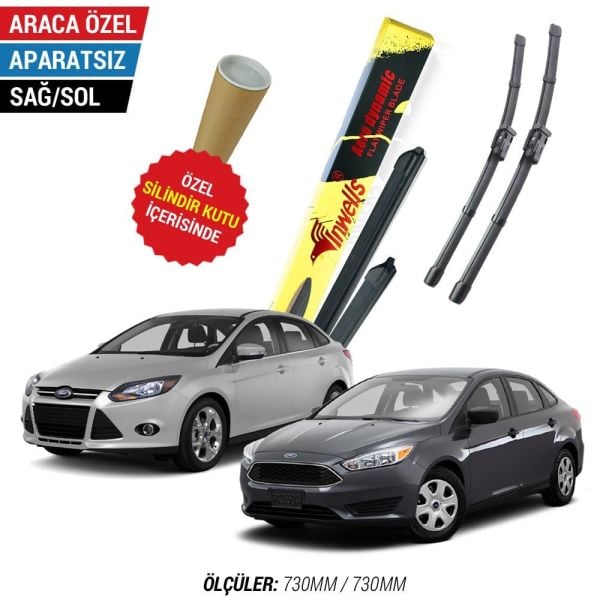 Ford Focus 3 İnwells Muz Silecek Takımı (2012-2018)