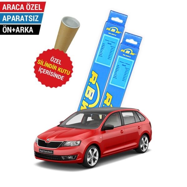 Skoda Rapit Spaceback Ön Arka Silecek (2015-2019) RBW