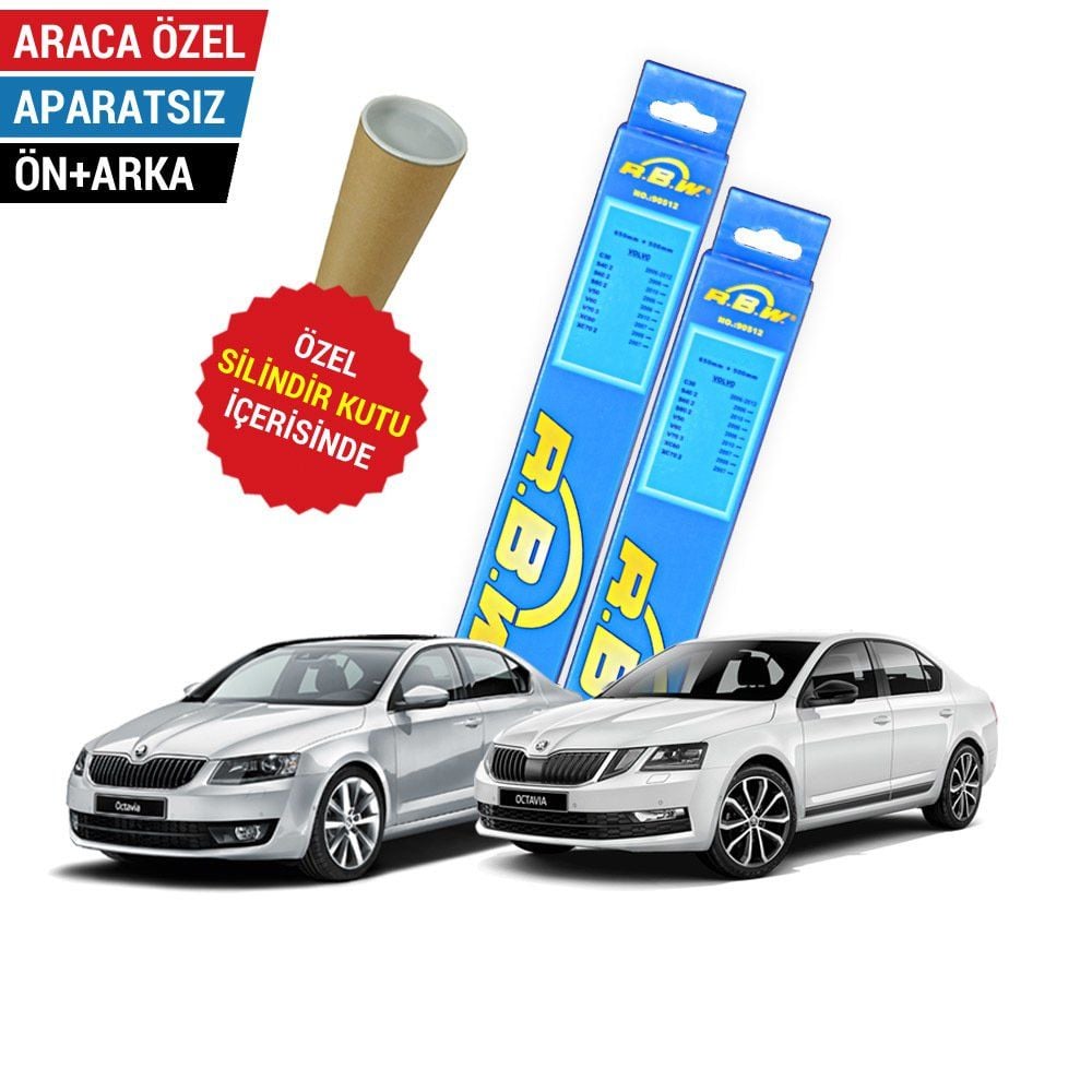 Skoda Octavia Ön Arka Silecek Takımı (2013-2019) RBW