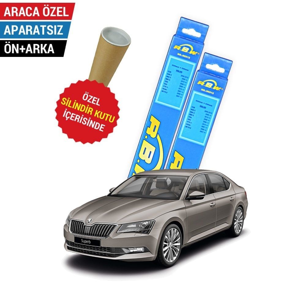 Skoda SuperB Ön Arka Silecek Takımı (2015-2023) RBW