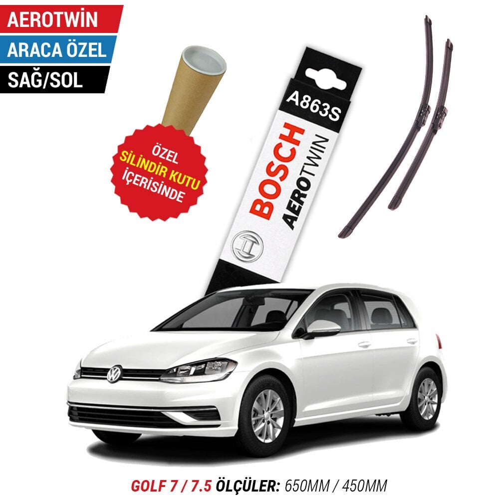 VW Golf 7 / 7.5 Silecek (2012-2020) Bosch Aerotwin A863S