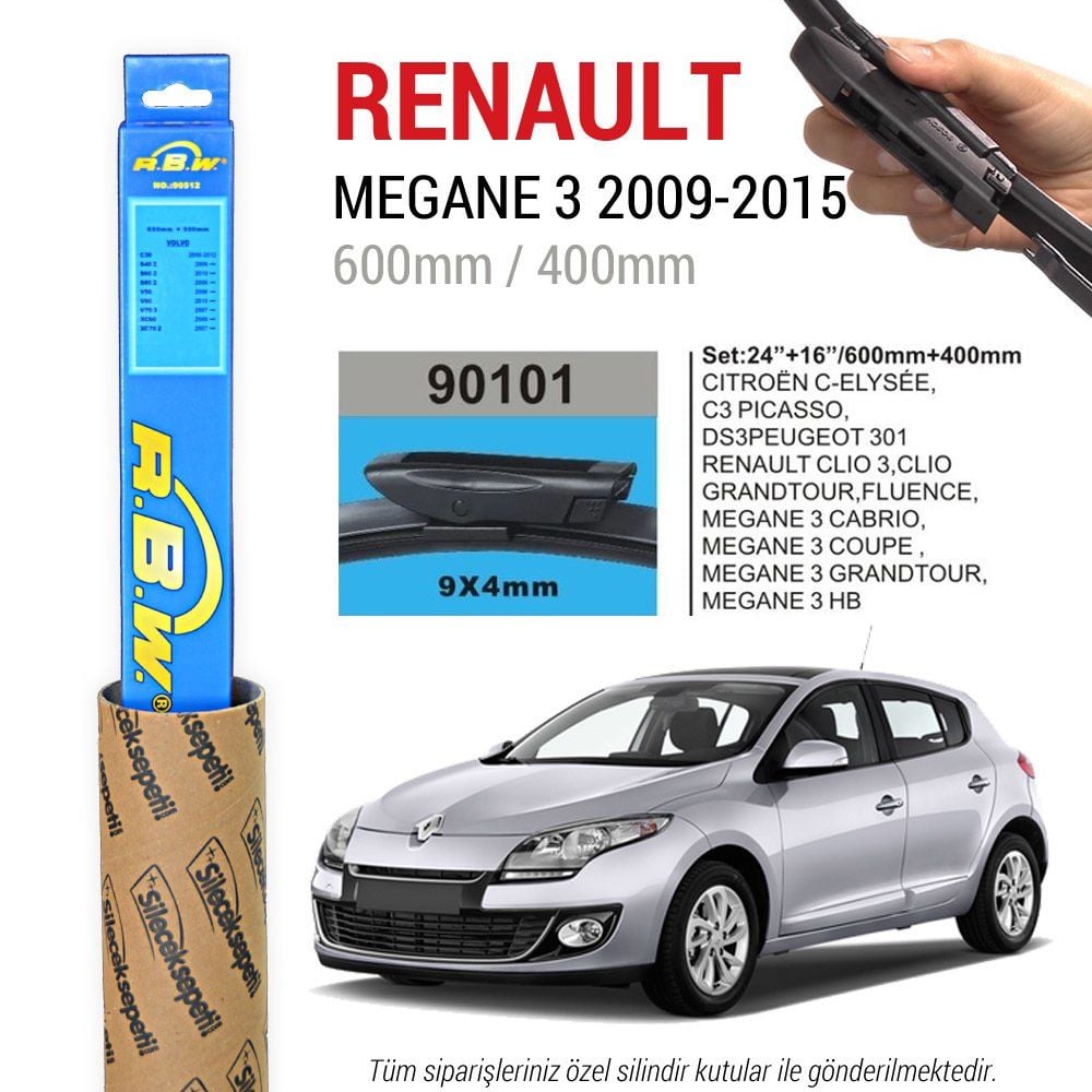 Renault Megane 3 RBW Muz Silecek (2009-2015)