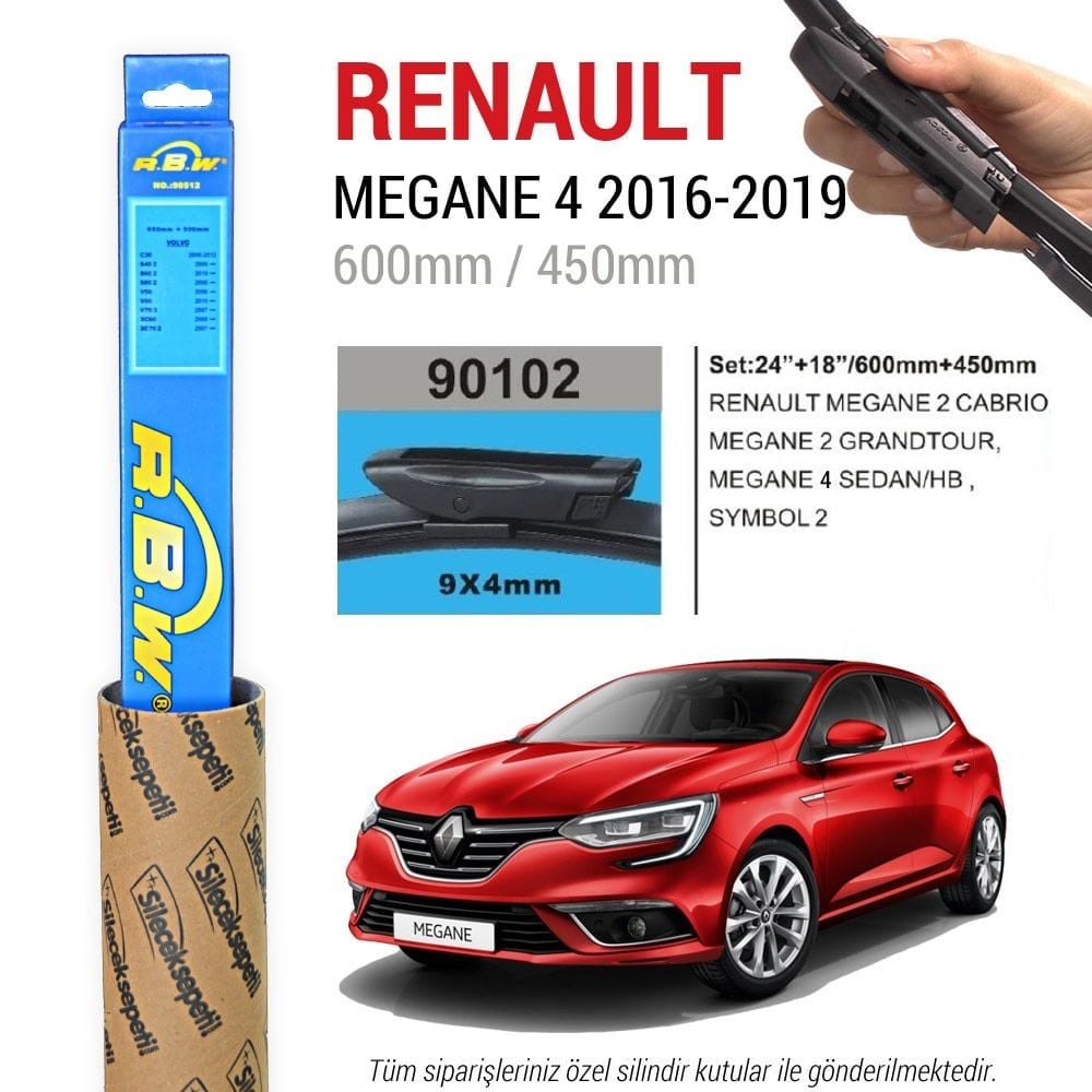Renault Megane 4 RBW Muz Silecek Takımı (2016-2024)