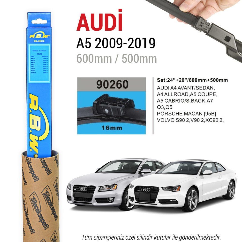 Audi A5 RBW Muz Silecek Takımı (2009-2024)