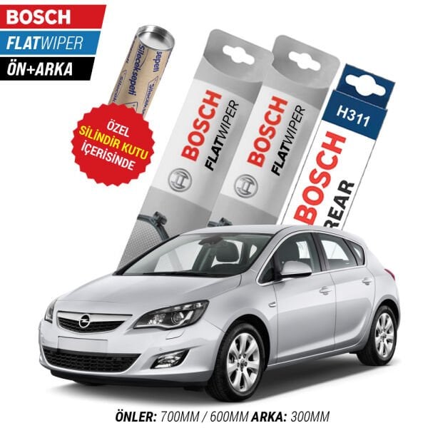 Opel Astra J Ön Arka Silecek (2009-2015) Bosch Aeroeco