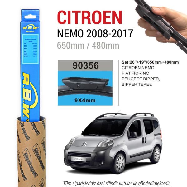 Citroen Nemo RBW Muz Silecek Takımı (2008-2017)