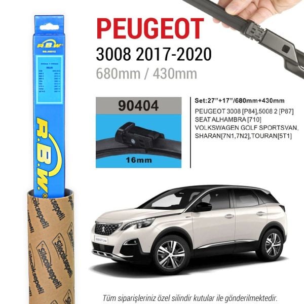 Peugeot 3008 RBW Muz Silecek (2017-2024)