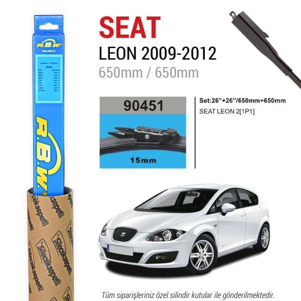 Seat Leon RBW Muz Silecek Takımı (2009-2012)