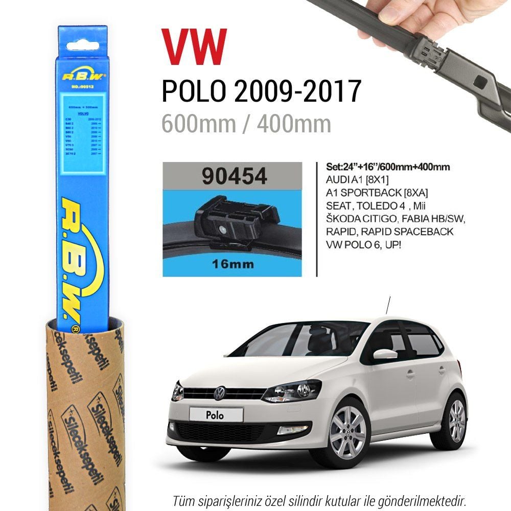 Volkswagen Polo RBW Muz Silecek Takımı (2009-2017)