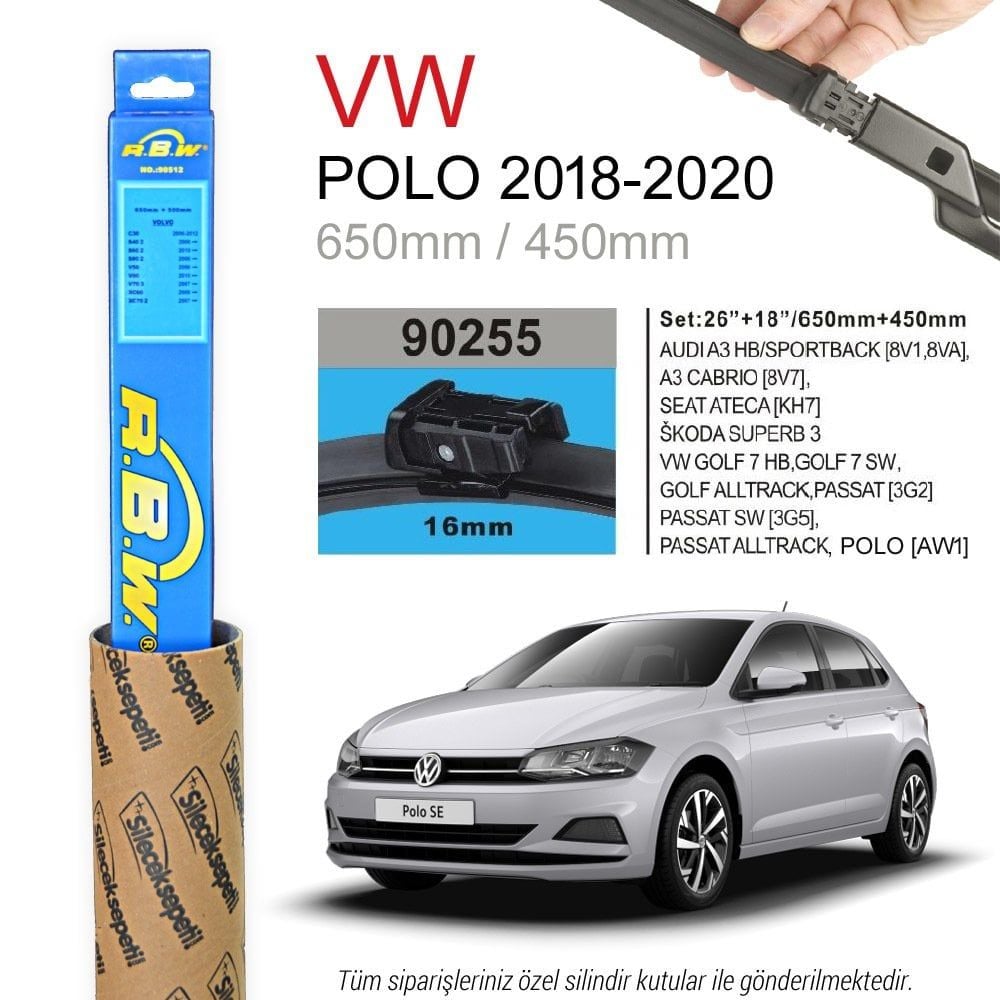 Volkswagen Polo RBW Muz Silecek Takımı (2018-2024)