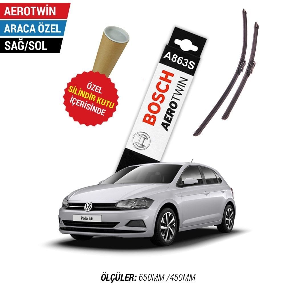 Volkswagen Polo Silecek (2018-2024) Bosch Aerotwin A863S