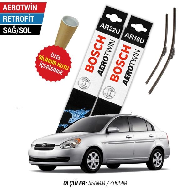 Hyundai Accent Era Silecek Takımı (2006-2012) Bosch Aerotwin