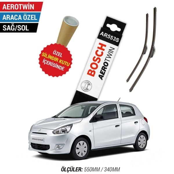 Mitsubishi Space Star Silecek Takımı (2013-2015) Bosch Aerotwin