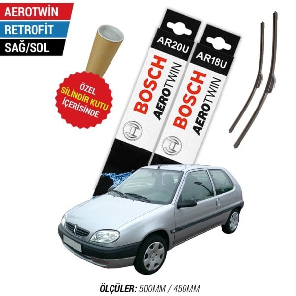 Citroen Saxo Silecek Takımı (1996-2003) Bosch Aerotwin