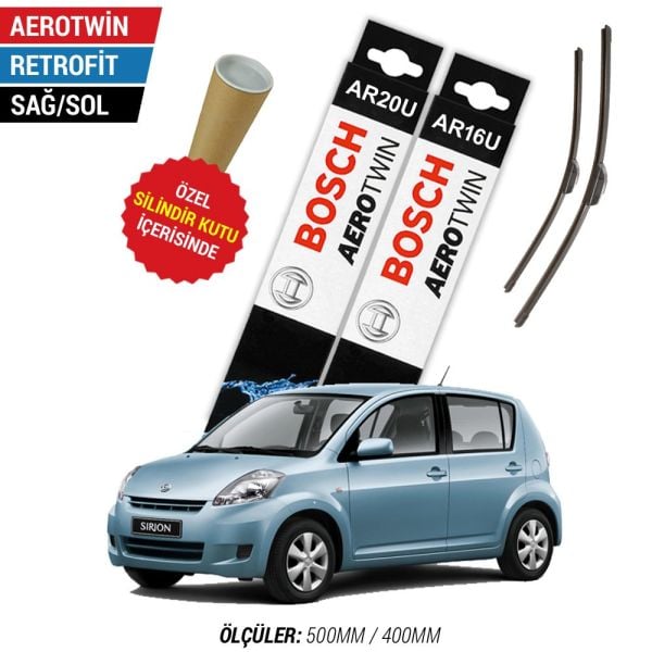 Daihatsu Sirion Silecek Takımı (2005-2009) Bosch Aerotwin